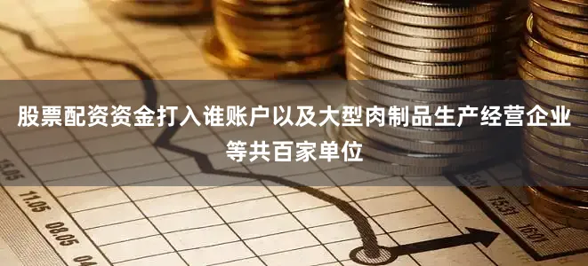 股票配资资金打入谁账户以及大型肉制品生产经营企业等共百家单位