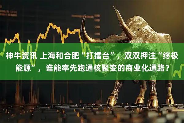 神牛资讯 上海和合肥“打擂台”,双双押注“终极能源”,谁能率先跑通核聚变的商业化通路?